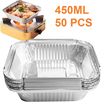 Picture of Aluminium Foil Container box 450ml 50 pcs