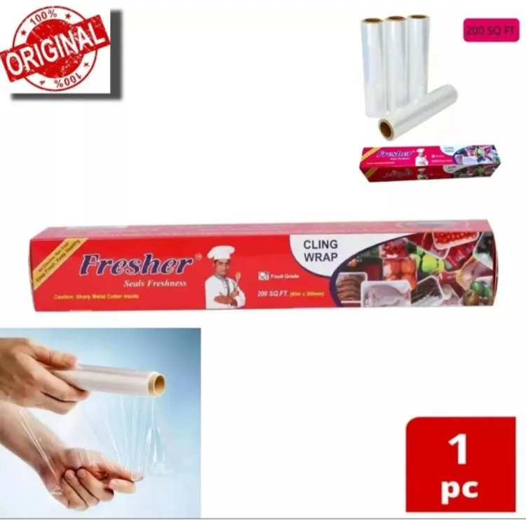 Picture of Fresher Plastic Stretch Wrapping paper (60 Meter) for keeping Food fresh Food grade