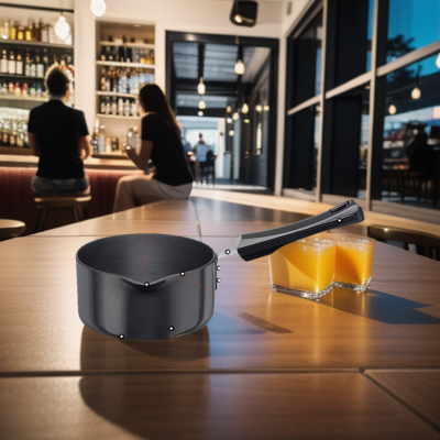 Picture of Hawkins Futura Milkpan, Capacity 1 Litre, Diameter 14 Cm, Thickness 3.25 Mm, Black (As10)