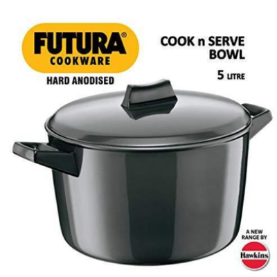Picture of Hawkins Futura Hard Anodised Cook n Serve 5 Liter