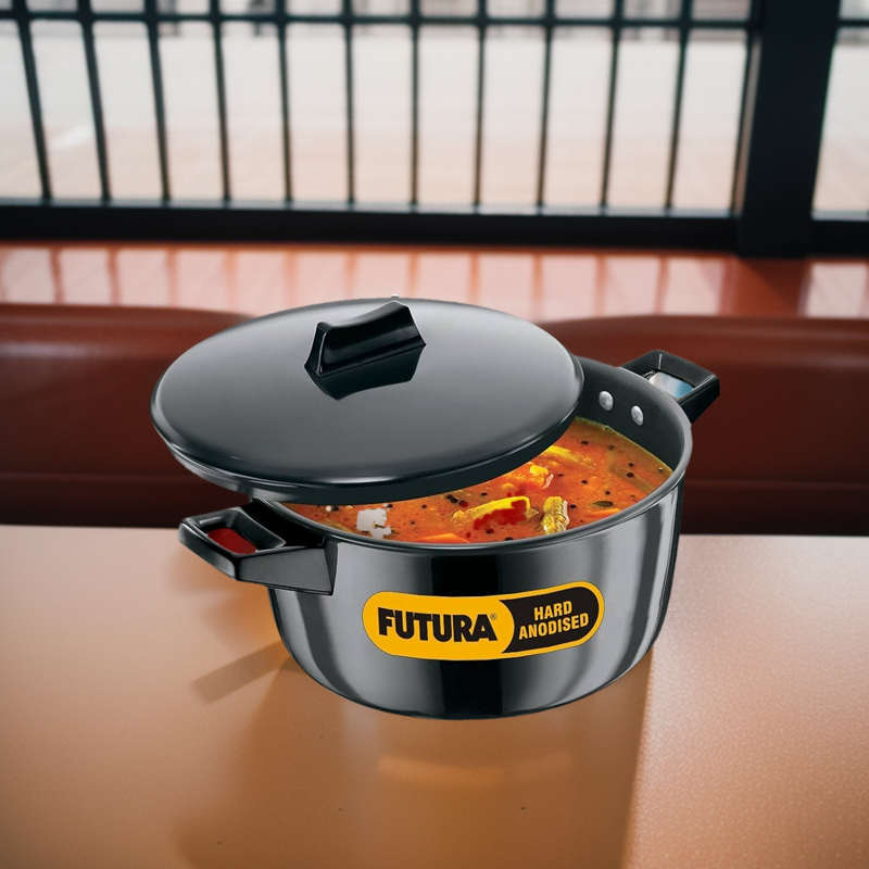 Picture of Hawkins Futura Hard Anodised Cook n Serve 4 Liter