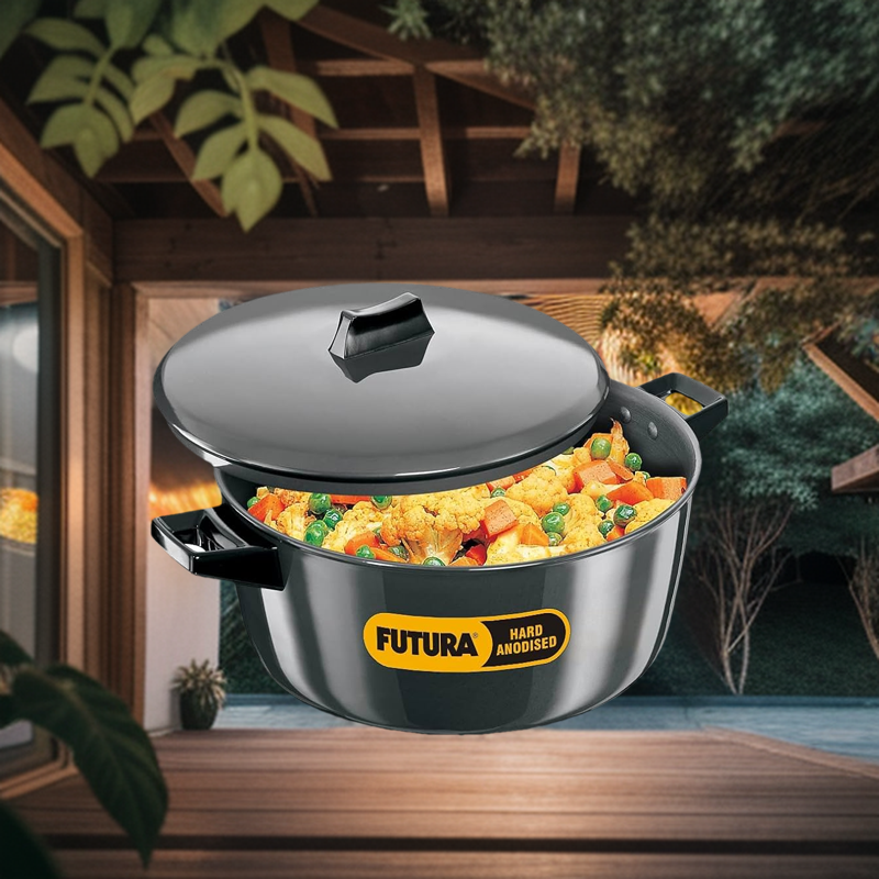 Picture of Hawkins Futura Hard Anodised Cook n Serve 6 Liter