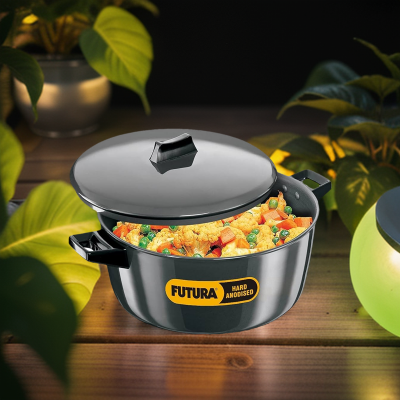 Picture of Hawkins Futura Hard Anodised Cook n Serve 6 Liter