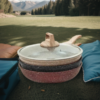 Picture of 26CM MGC Ajnur Marble Frypan With Glass Lid