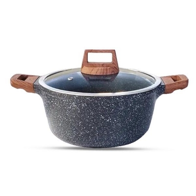 Picture of 32CM MGC Ajnur Marble Sospan or Casserole With Glass Lid