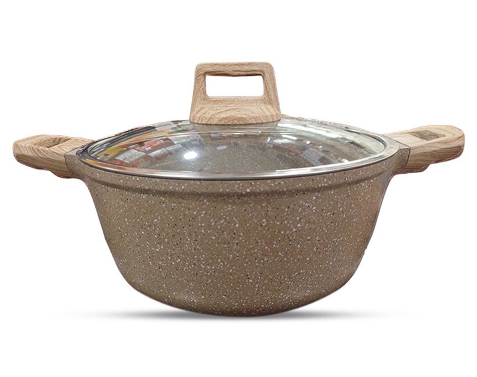 Picture of 26CM MGC Ajnur Marble Sospan or Casserole With Glass Lid