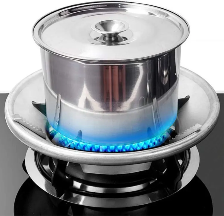 Picture of High Efficiency Gas Stove Energy Saving Cover Heat Insulation Pot Holder Wind Shield Rack