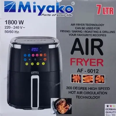 Picture of Miyako 7 Liter Air Fryer AF-6012 Digital Touch Control Panel