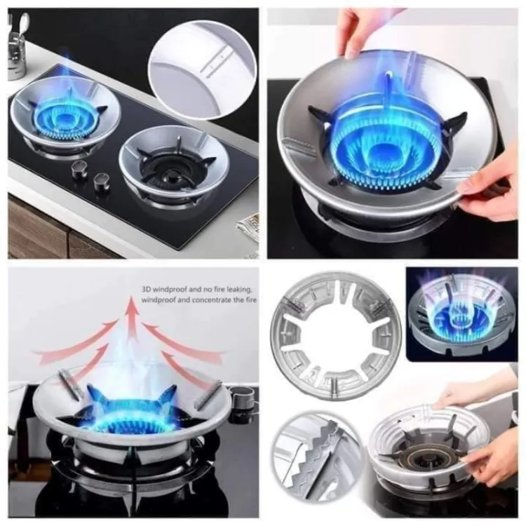 Picture of High Efficiency Gas Stove Energy Saving Cover Heat Insulation Pot Holder Wind Shield Rack