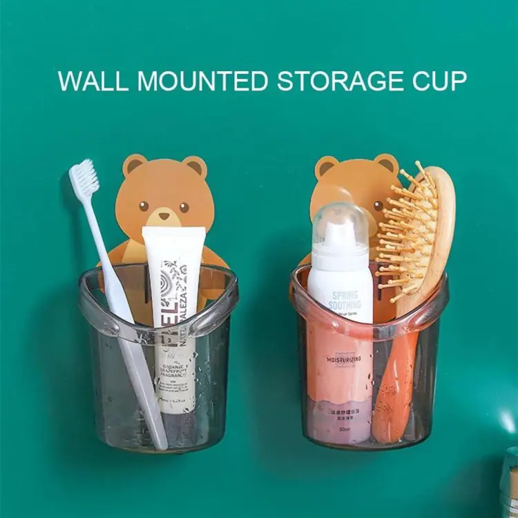 Picture of Keep Your Bathroom Organized with the Creative Storage Cup - Toothpaste and Toothbrush Holder