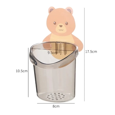 Picture of Keep Your Bathroom Organized with the Creative Storage Cup - Toothpaste and Toothbrush Holder