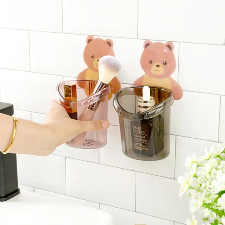 Picture of Keep Your Bathroom Organized with the Creative Storage Cup - Toothpaste and Toothbrush Holder