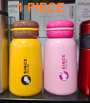 Picture of Thermos Cup Female Lovely Mini Student Child Portable Water Bottles Small Big Belly Simple Stainless Steel Cup Vacuum Flask (MULTICOLOR)