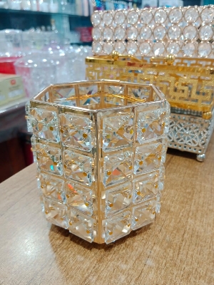 Picture of Candle Crystal Decor Christmas Decor Wedding Decor Desktop Adornment Candle Stand Home Decor Candle Holder European Style Candlestick