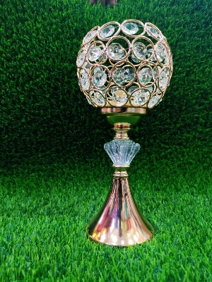 Picture of Candle Crystal Decor Christmas Decor Wedding Decor Desktop Adornment Candle Stand Home Decor Candle Holder European Style Candlestick