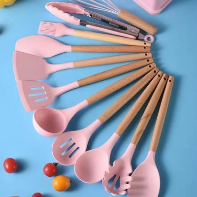 Picture of 12 pcs Silicone Spatula Sets Heat-Resistant Non-Stick Spatula with Iron Core for Baking