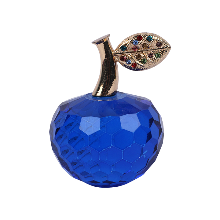 Picture of Crystal Apple Paperweight Ornament Home Decoration Collectibles Gift Blue 