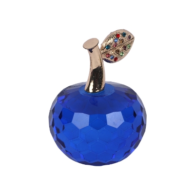 Picture of Crystal Apple Paperweight Ornament Home Decoration Collectibles Gift Blue 
