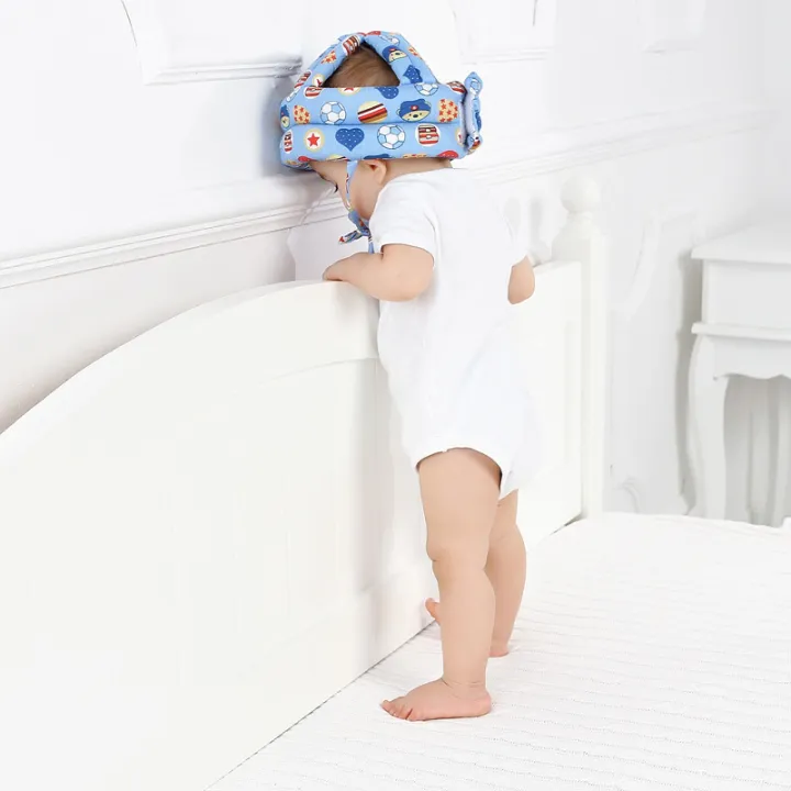 Picture of Baby anti-drop head cap, baby breathable, anti-bump head, toddler hat, child safety protective helmet, cotton breathable