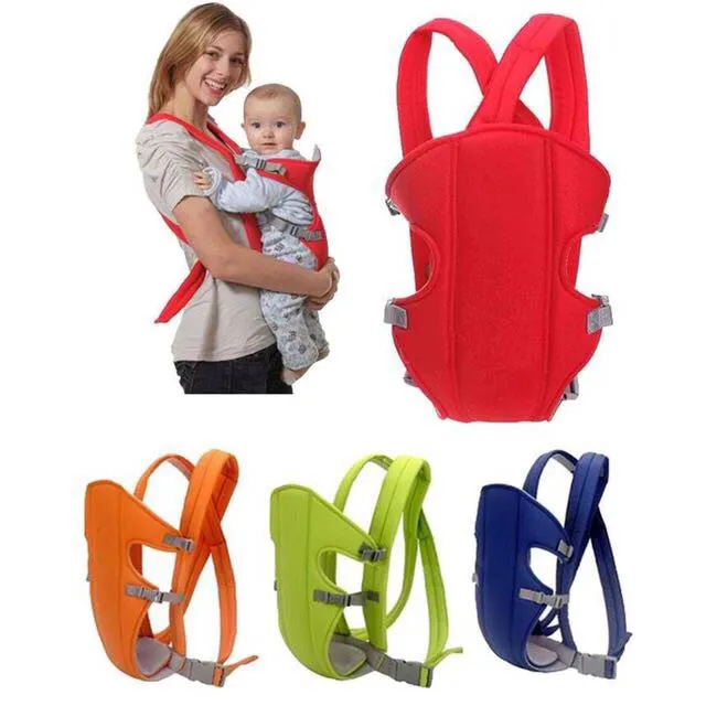 Picture of BabyGo 4-in-1 Baby Carrier With Comfortable Cushioned Head Support & Buckle Straps Multicolor