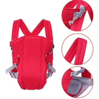 Picture of BabyGo 4-in-1 Baby Carrier With Comfortable Cushioned Head Support & Buckle Straps Multicolor
