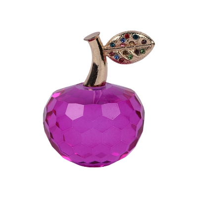 Picture of Crystal Apple Paperweight Ornament Home Decoration Collectibles Gift Pink