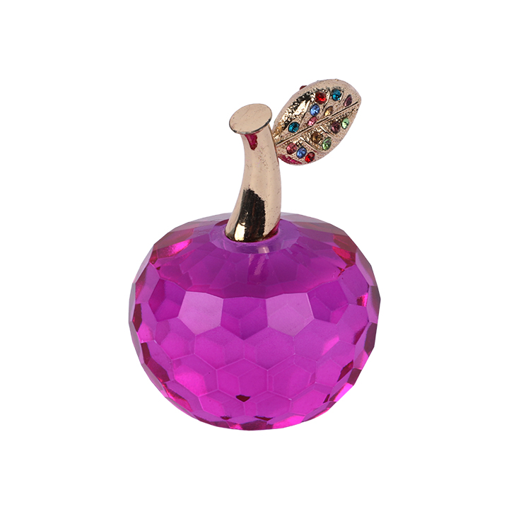 Picture of Crystal Apple Paperweight Ornament Home Decoration Collectibles Gift Pink