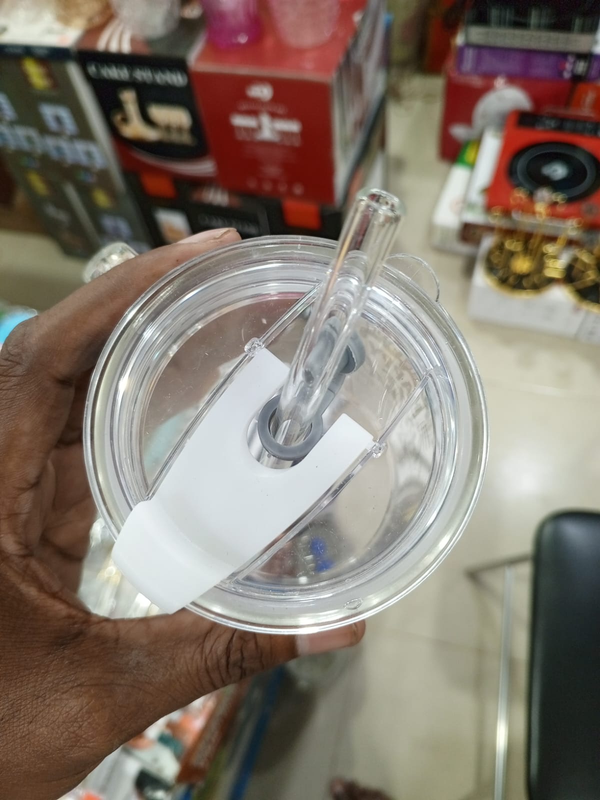 Picture of 1 Happy Birthday Premium Jar Mug- Elegant Glass Container for Storage, Preservation and Decor, Airtight Lid, Versatile and Stylish Jar, Milkshake, Coffee & Juice Jar with Straw