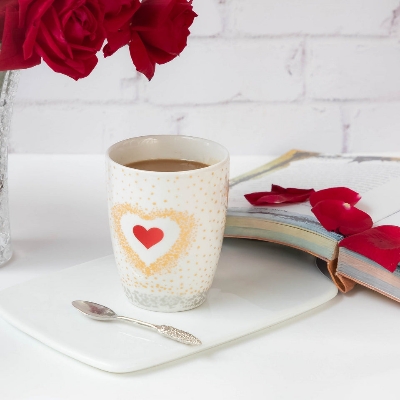 Picture of 2PCS Sprinkled Heart Mugs For Couple