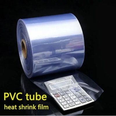 Picture of 8.5 INCH 1Kg 0.05mm PVC Heat Shrinkable Tubing Transparent Film Plastic PVC Hot Shrink Film Packaging Tube Package Plastic Supplies Sheet