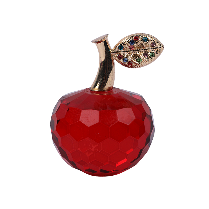 Picture of Crystal Apple Paperweight Ornament Home Decoration Collectibles Gift Red