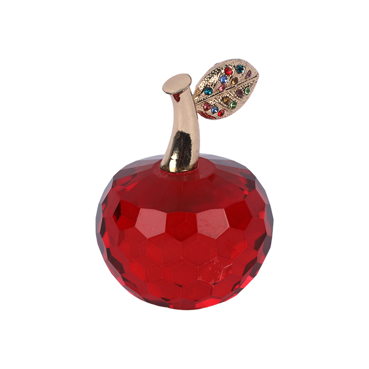 Picture of Crystal Apple Paperweight Ornament Home Decoration Collectibles Gift Red