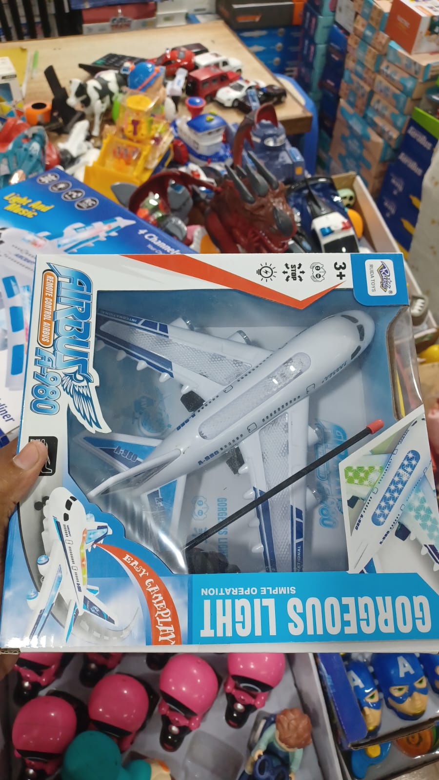 Picture of Remote Control AIRBUS Plane With Light & Music RECHARGEABLE BATTERY