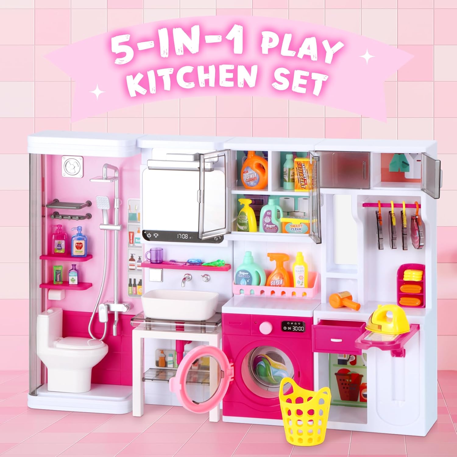 Picture of HOME TOILET Play Set Pretend Roll Play Toys