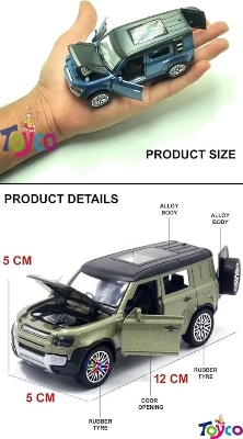 Picture of 1PC Range Rover Alloy Diecast Metal SUV 1/32 Scale Car Toy for Kids Open Door Pull Back