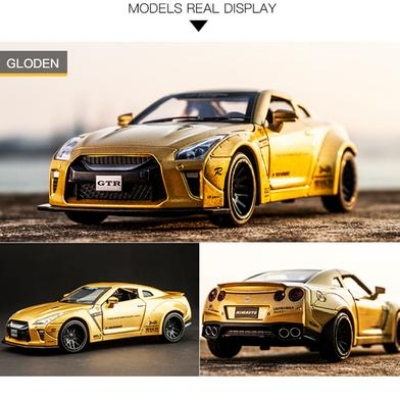 Picture of 1 PC Diecast Metal Nissan GTR 1:32 Scale Pull Back Replica