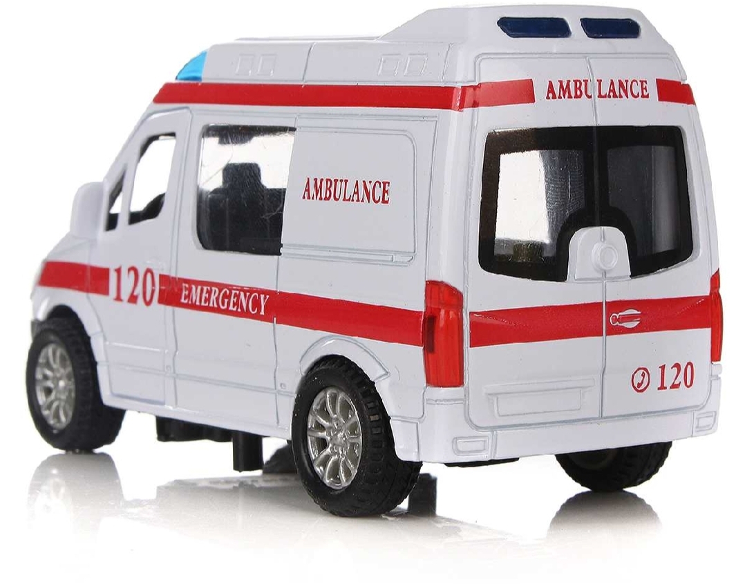 Picture of 1 PC Ambulance Vehicles Toys 1/32 Alloy Car With Light & Sound