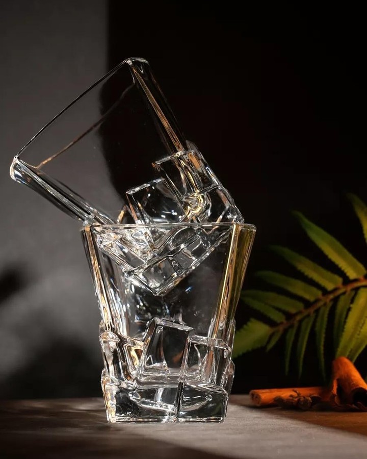 Picture of Ice Design Whiskey Glasses Set of 6 pcs- 300 ml Glass Set