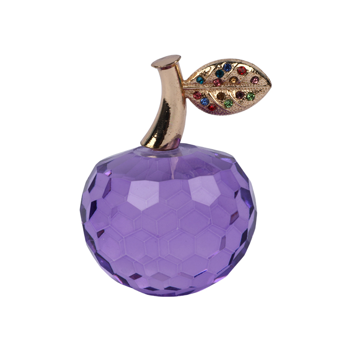 Picture of Crystal Apple Paperweight Ornament Home Decoration Collectibles Gift Purple