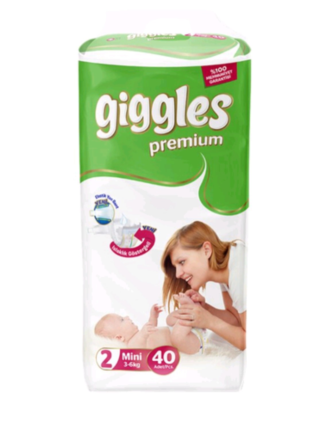 Picture of Giggles Premium Twin Pack Mini 40 Pieces (3-6 KG)