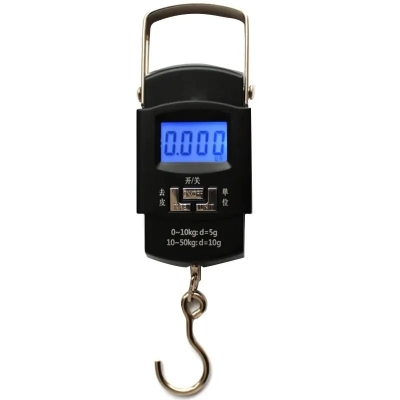 Picture of Digital Hanging Weight Scale, Portable Hanging Electronic Hook Scale-Black - Weight Machine Digital