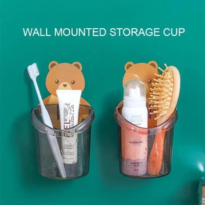 Picture of Keep Your Bathroom Organized with the Creative Storage Cup - Toothpaste and Toothbrush Holder