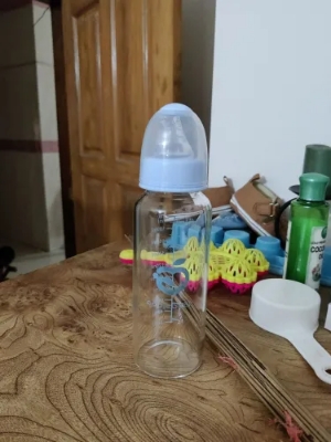 Picture of ApplebearBaby Feeder Apple Bear PP Feeding Glass Bottle with Silicone Nipple 200ml