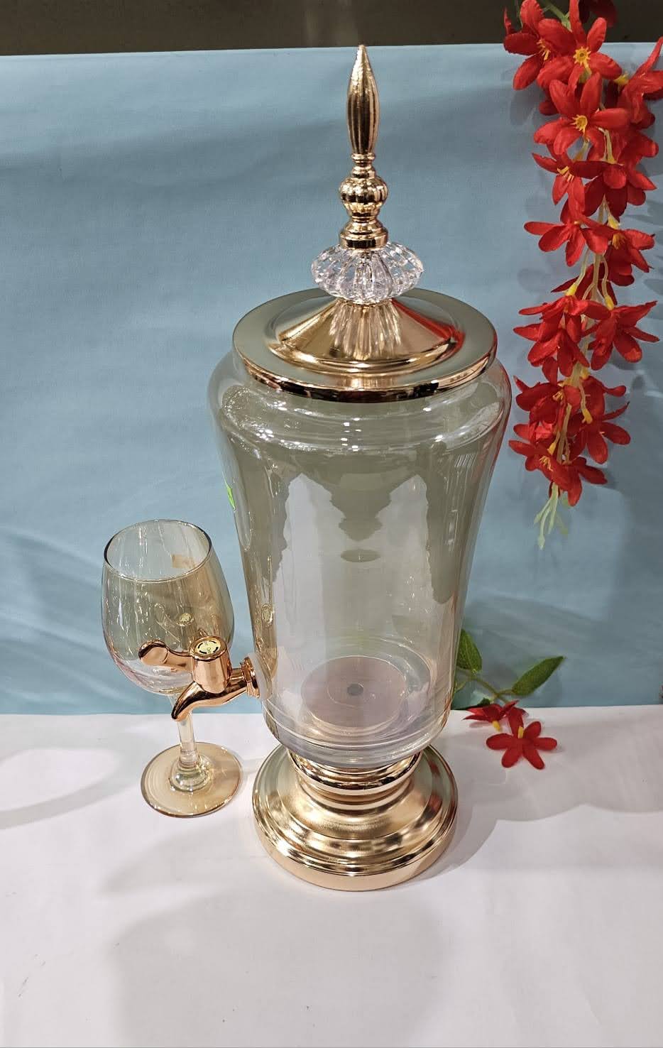 Picture of 7 Pcs Golden Glass Juice Dispenser & Glass Set4