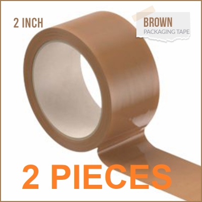 Picture of 2 Pieces Cello Brown Tape 2'' inch Width 80 Yard