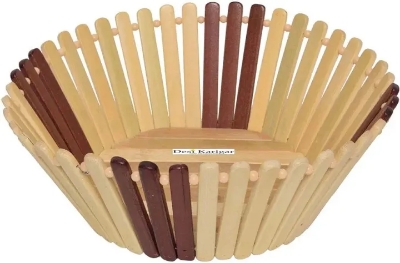 Picture of Durable wooden fruits basket large size for kitchen and dining use