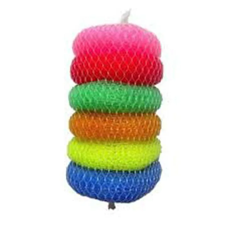Picture of 6 Pieces Dish Wash Scrubber - Multi Color