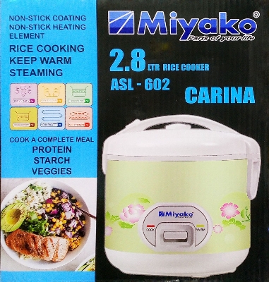 Picture of 2.8 Liter Miyako Rice Cooker ASL-602 Carina