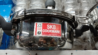 Picture of SKB 3 Ltr Stainless Steel Pressure Cooker Whistle System 304 FOOD GRADE