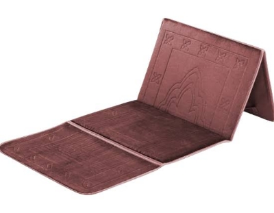 Picture of Foldable Luxury Backrest Prayer Mat Carpet Muslim Recliner Chair Travel Recliner.